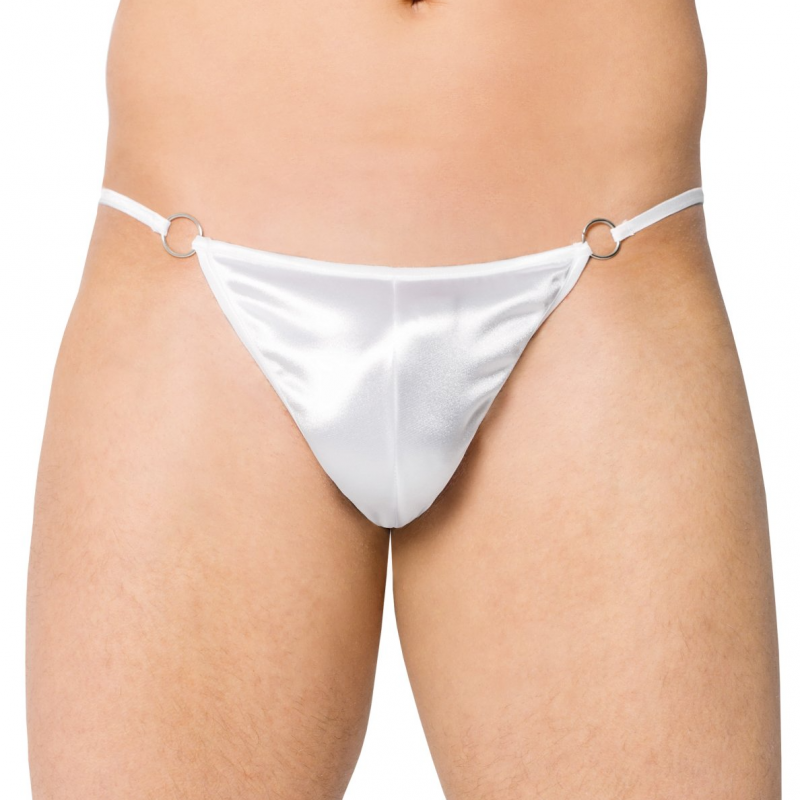 Muške Bele Seksi Satenske Tange SF 4420