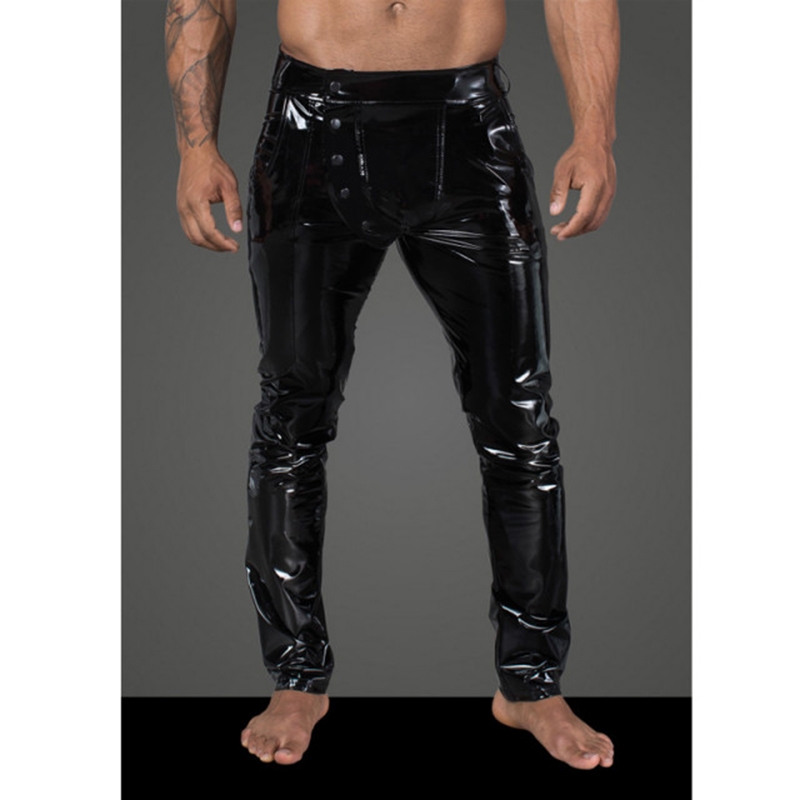 Muške seksi pantalone od elastičnog PVC